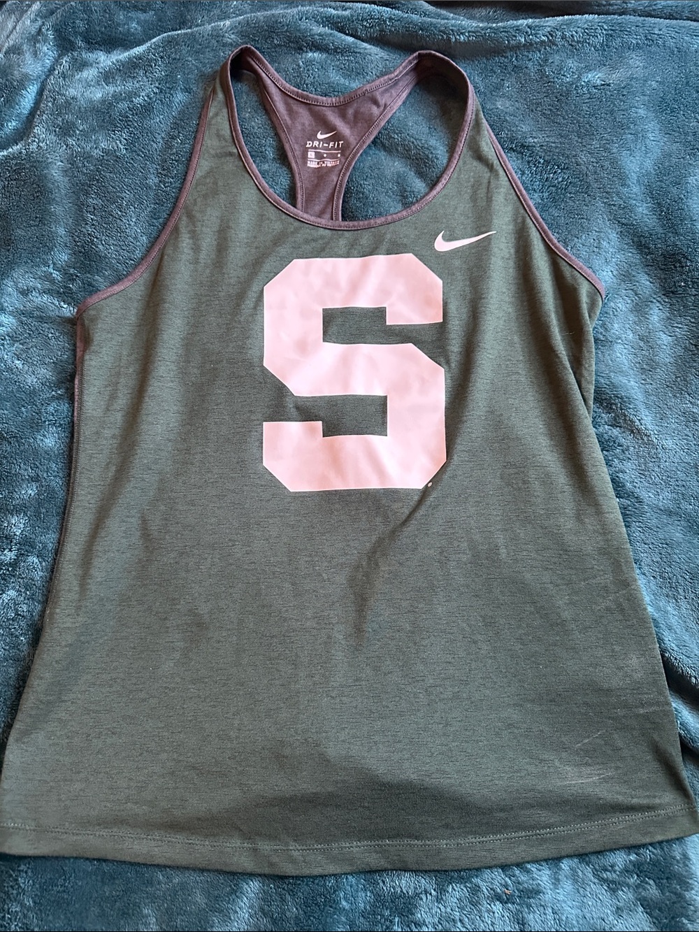 Nike Green MSU Tank